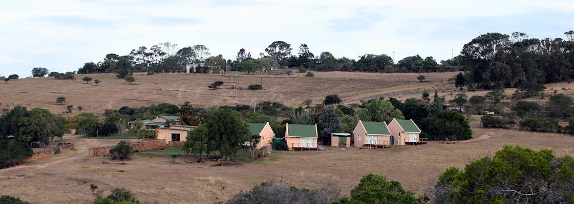 The Eastern Cape hunting camp's hilltop perch.