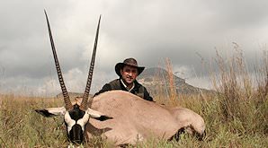 Gemsbok are hunted for their awesome horns.