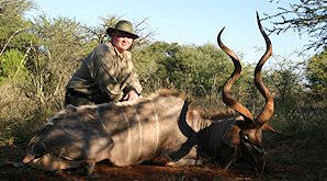 A kudu hunted in the bushveld.