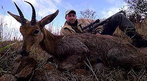 A mountain reedbuck hunted in South Africa's Eastern Cape.