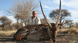A striking waterbuck trophy hunted in South Africa.