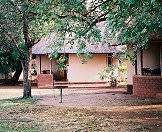 The thatched rondavels at Letaba Rest Camp.