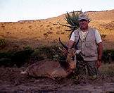 A commemorative photograph of a common reedbuck hunt.