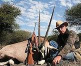 Hunting gemsbok is typically a challenging but rewarding experience.