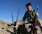 Gemsbok are hunted in the more arid regions of Southern Africa.