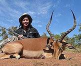 Impalas are ideal for first-time hunters.