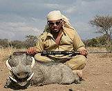 A warthog hunted with ASH Adventures.