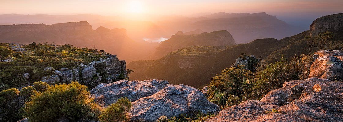 The spectacular Blyde River Canyon at sunrise.