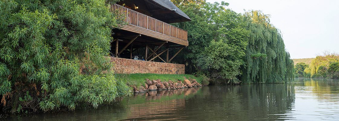 The hunting camp overlooks the Elands River.