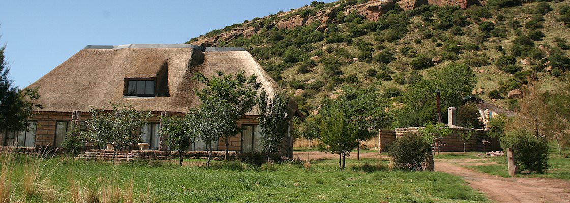 The exterior of the Free State hunting camp.