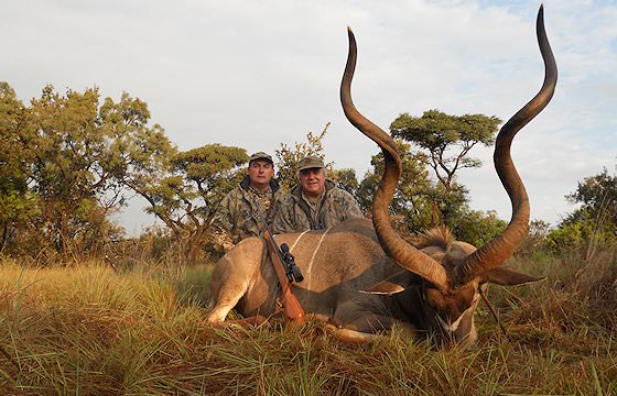 A successful kudu hunt in South Africa's bushveld.