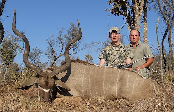 A successful kudu hunting safari in South Africa.