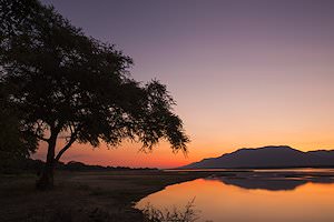 A dramatic African sunset.