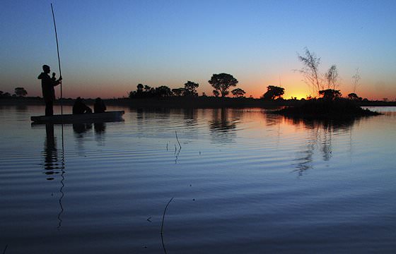 A mokoro trip in the Okavango Delta.