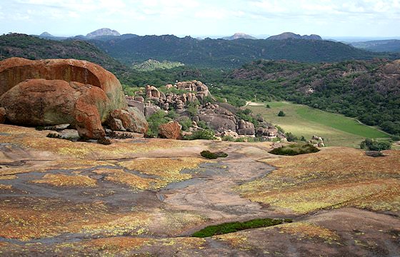 Dolerite hills in Zimbabwe.