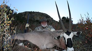 A gemsbok hunt in South Africa.