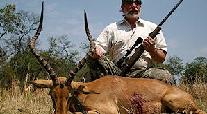 An impala hunt in the bushveld.