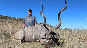 A kudu hunted in the Eastern Cape.