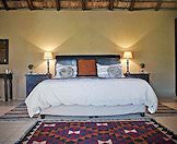 The interior of a bedroom at the Eastern Cape hunting camp.