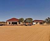 The typical landscape surrounding the Kalahari hunting camp.