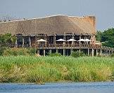 The restaurant at Lower Sabie enjoys views of the Sabie River.