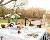 Canapes and cakes served in the afternoon.