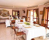 The elegant dining area.