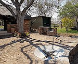 The braai area at the Zimbabwe hunting camp.