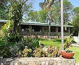 The exterior of the Binga camp in Zimbabwe.