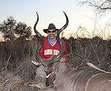 A kudu bull trophy.