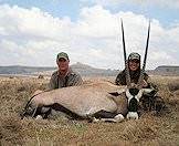 Gemsbok typically occur in the Kalahari and Namibia.