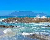 Table Mountain as seen from across Table Bay.