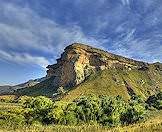 The sandstone cliffs of Golden Gate Highlands National Park.