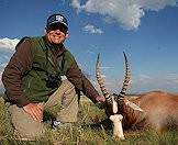 The blesbok is closely related to the bontebok.