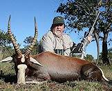 Hunt blesbok on safari with ASH Adventures.