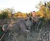 An eland hunted in the late afternoon.