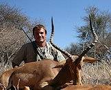 An impala hunt in the bushveld.