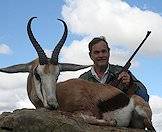 Both springbok rams and ewes carry horns.