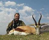 The springbok is a plains-dwelling gazelle.