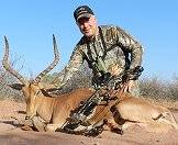 A fine impala trophy taken a with a bow.