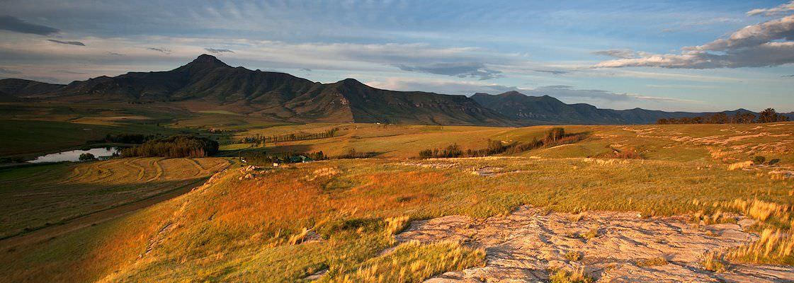 The dramatic landscape of the eastern Free State in South Africa.