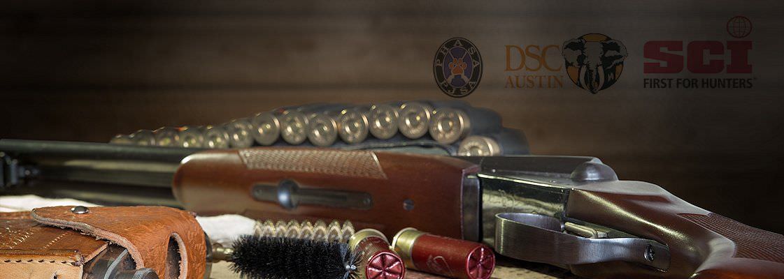 A close-up of a rifle and bullets.